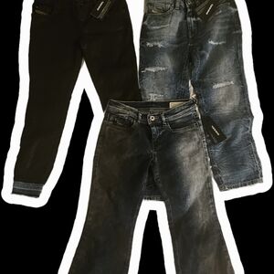 3 NWT High Fashion Kids Diesel Jeans.